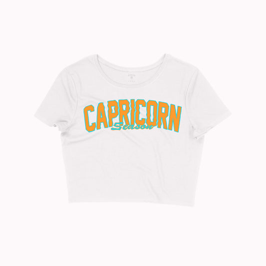 Capricorn Season Crop Tee